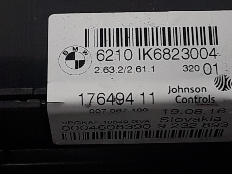 Recambio de cuadro instrumentos para bmw serie 3 lim. (f30) referencia OEM IAM 17649411  9232893