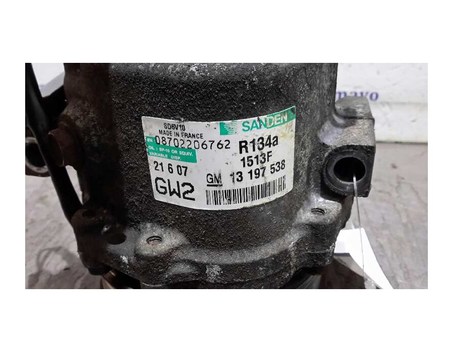 Recambio de compresor aire acondicionado para opel corsa c 1.3 16v cdti cat (z 13 dt / ln9) referencia OEM IAM 13197538  SD6V101