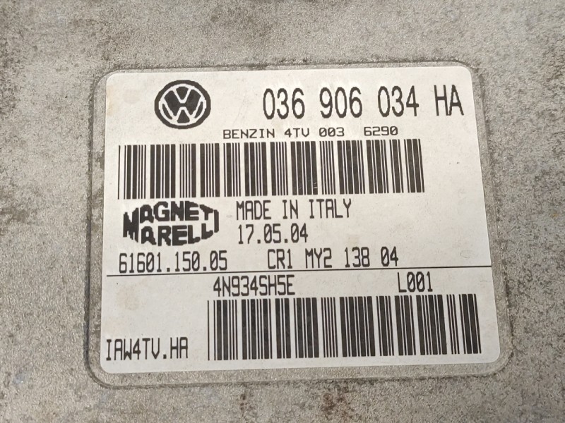 Recambio de centralita motor uce para seat ibiza (6l1) 1.4 16v referencia OEM IAM 03690634HA IAW4TVHA 6160115005