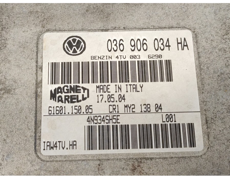 Recambio de centralita motor uce para seat ibiza (6l1) 1.4 16v referencia OEM IAM 03690634HA IAW4TVHA 6160115005