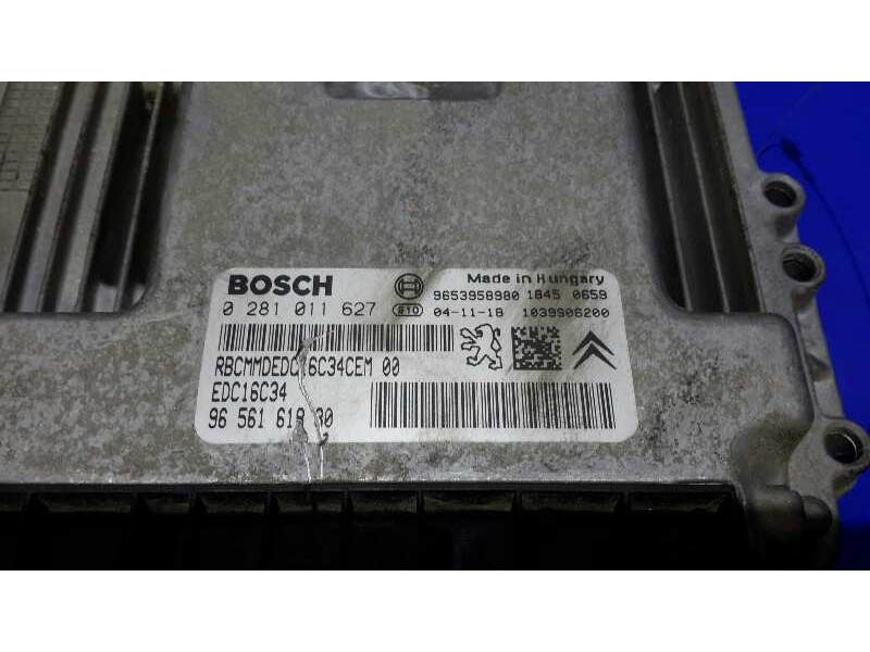 Recambio de centralita motor uce para peugeot 307 (s1) 1.6 16v cat referencia OEM IAM 0281011627 EDC16C34 9656161880