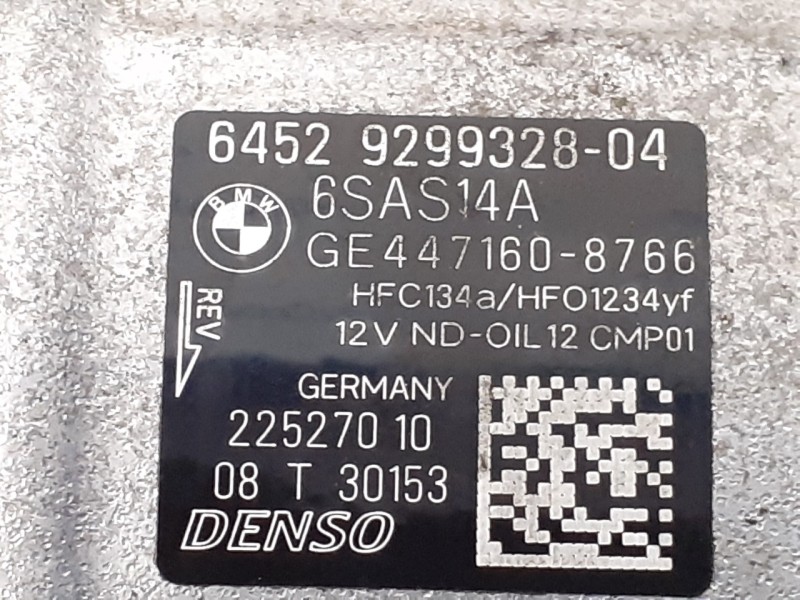 Recambio de compresor aire acondicionado para bmw serie 3 lim. (f30) referencia OEM IAM 64529299328  4471608766