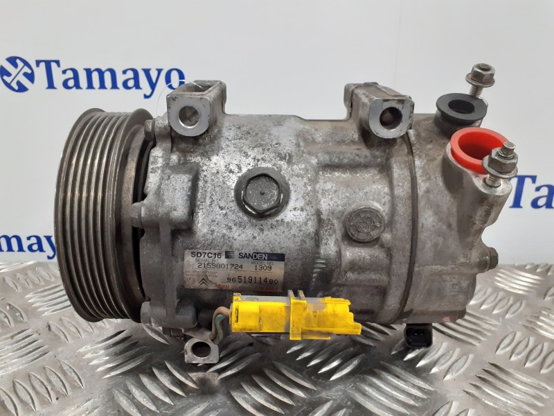 Recambio de compresor aire acondicionado para peugeot 307 (s1) 1.6 16v cat referencia OEM IAM 9651911480  SD7C161309