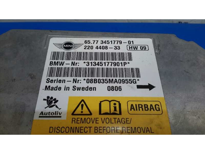 Recambio de centralita airbag para bmw mini (r56) cooper referencia OEM IAM 6577345177901  220440833