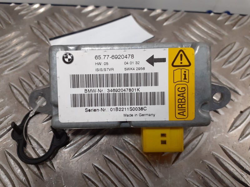 Recambio de centralita airbag para bmw serie 7 (e65/e66) 3.6 v8 32v cat referencia OEM IAM 65776920478  34692047801K