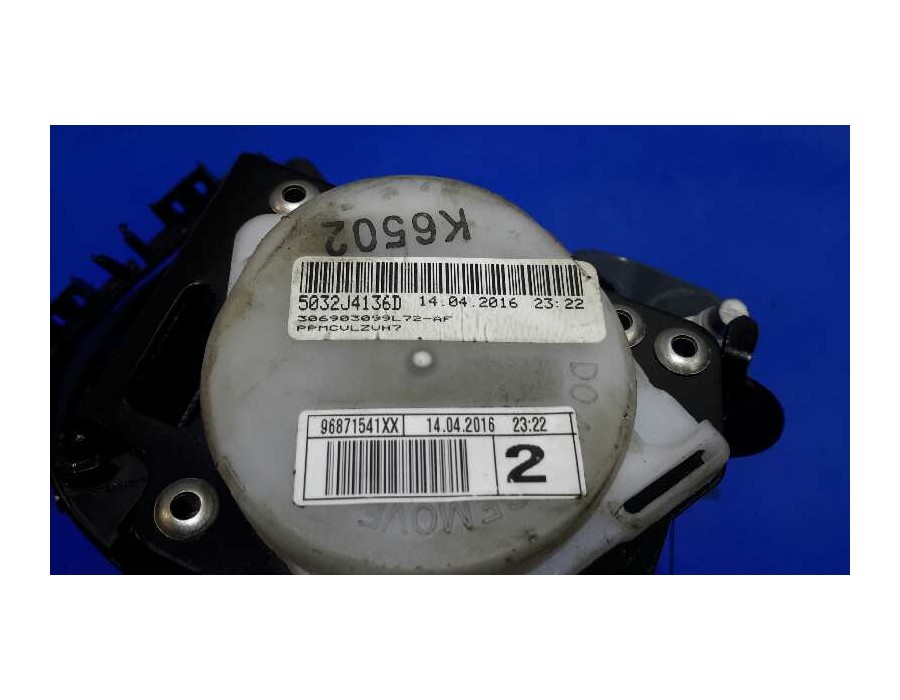Recambio de cinturon seguridad trasero izquierdo para citroën c4 lim. live edition referencia OEM IAM 96871541XX  5032J4136D