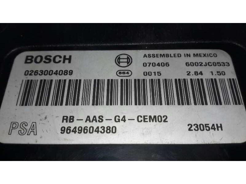 Recambio de centralita confort para citroën c5 berlina collection referencia OEM IAM 9649604380  