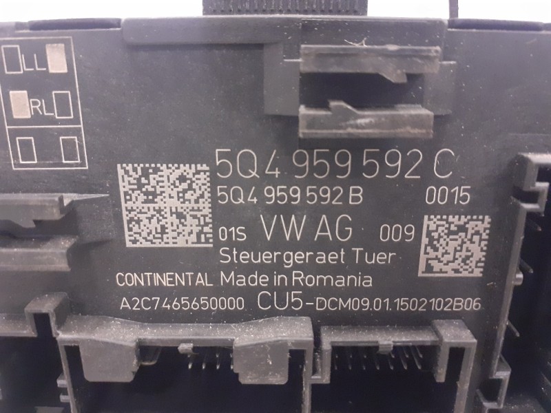 Recambio de modulo confort para seat leon (5f1) 1.6 tdi referencia OEM IAM 5Q4959592C A2C7465650000 5Q4959592B