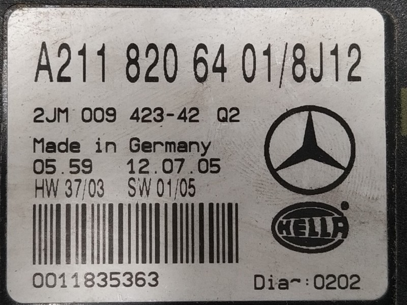 Recambio de luz interior para mercedes-benz clase e (w211) berlina referencia OEM IAM 2JM0094234202  A21182064018512
