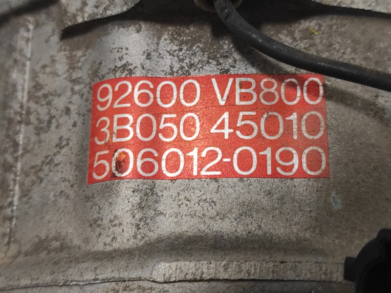 Recambio de compresor aire acondicionado para nissan terrano/terrano.ii (r20) 3.0 td cat referencia OEM IAM 92600VB800 506012019