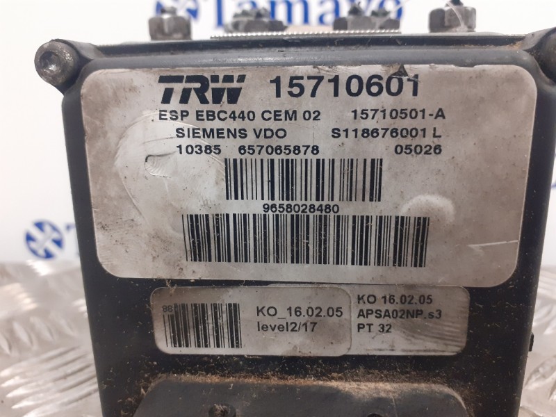 Recambio de abs para peugeot 407 2.0 16v cat (rfj / ew10a) referencia OEM IAM 15710601 S118676001L 15710501A