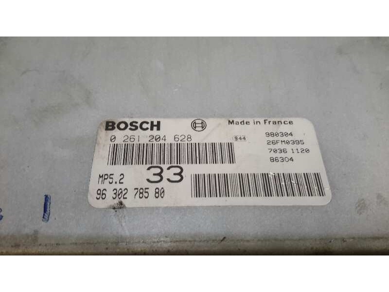 Recambio de centralita motor uce para citroën xsara berlina 1.6 referencia OEM IAM 0261204628 MP52 9630278580