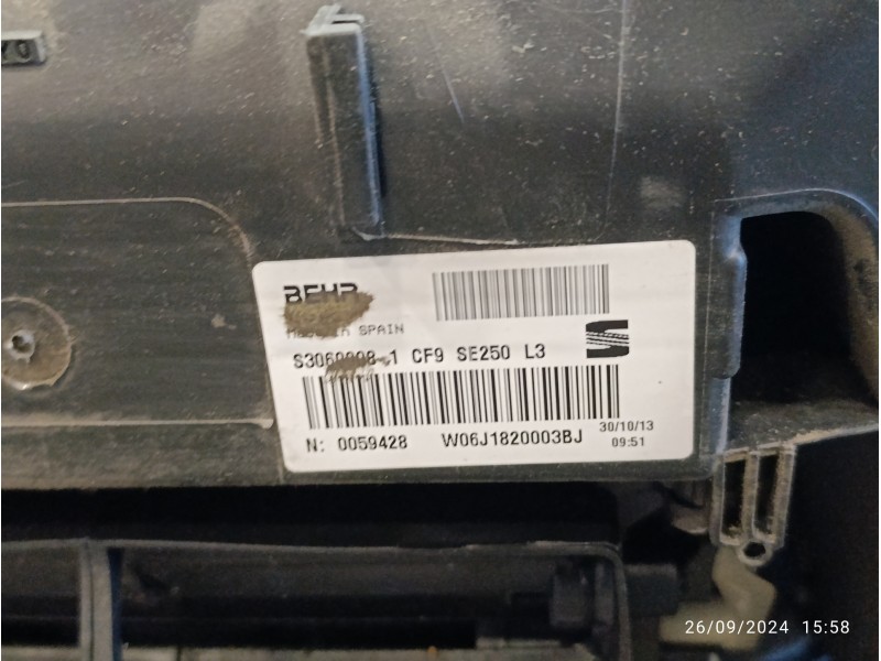 Recambio de calefaccion entera normal para seat ibiza (6j5) 1.6 tdi referencia OEM IAM 600819875B  6Q1820308T