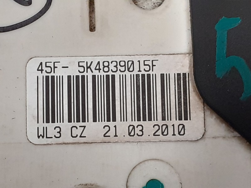 Recambio de cerradura puerta trasera izquierda para volkswagen polo (6r1) 1.4 fsi referencia OEM IAM 5K4839015F  