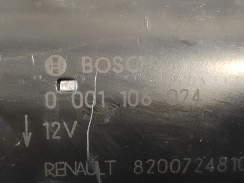 Recambio de motor arranque para renault clio iii 2.0 16v cat referencia OEM IAM 0001106024 20070607 8200724810A