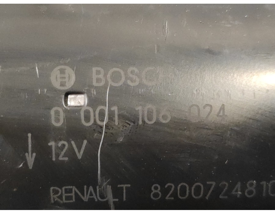 Recambio de motor arranque para renault clio iii 2.0 16v cat referencia OEM IAM 0001106024 20070607 8200724810A