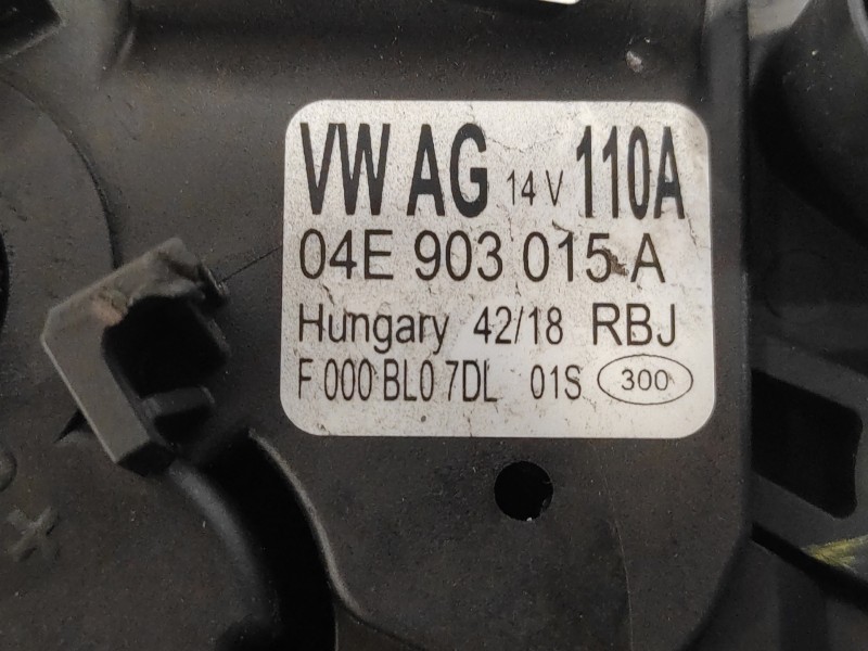 Recambio de alternador para volkswagen polo 1.0 tsi referencia OEM IAM 04E903015A  F000BL07DL
