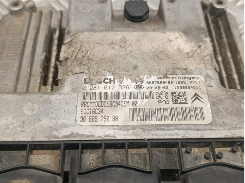 Recambio de centralita motor uce para peugeot 206+ referencia OEM IAM 0281012526 9657699480 9666579080