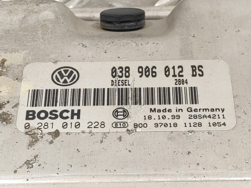 Recambio de centralita motor uce para seat toledo (1m2) 1.9 tdi referencia OEM IAM 0281010228 28SA4211 038906012BS