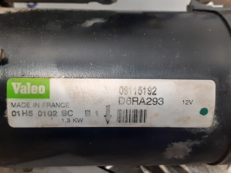 Recambio de motor arranque para opel corsa c 1.2 16v cat (z 12 xep / lb4) referencia OEM IAM 09115192  D6RA293