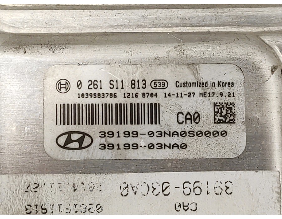 Recambio de centralita motor uce para hyundai i30 (gd) 1.4 cat referencia OEM IAM 1038407875 1039S76927 ME17921