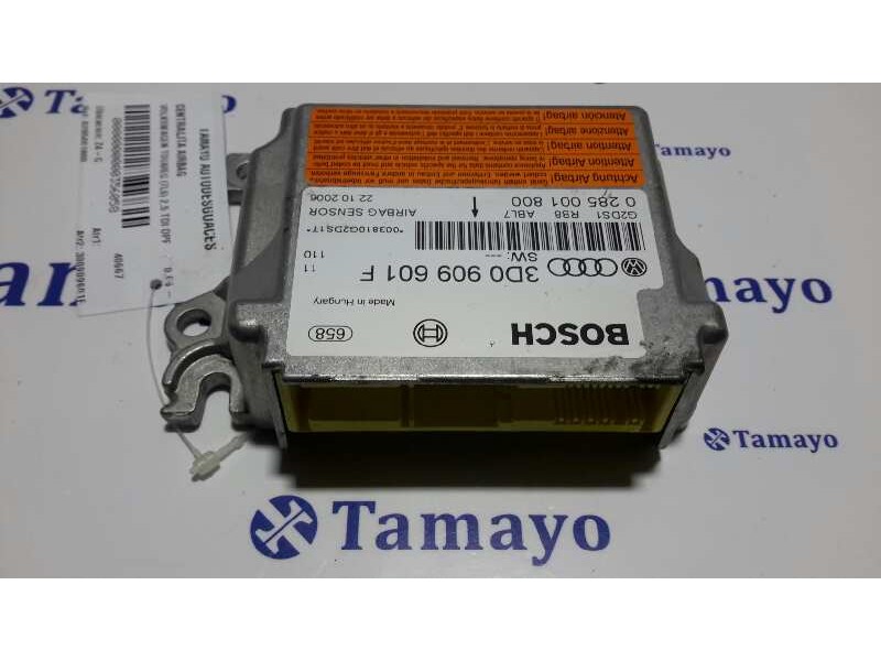 Recambio de centralita airbag para volkswagen touareg (7l6) 2.5 tdi dpf referencia OEM IAM 0285001800  3D0909601F