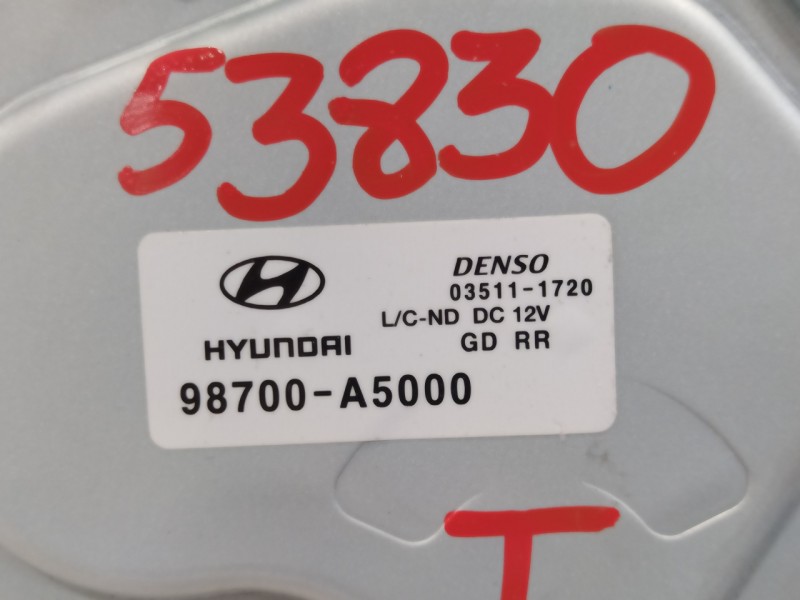 Recambio de motor limpia trasero para hyundai i30 (gd) 1.4 cat referencia OEM IAM 98700A5000  035111720