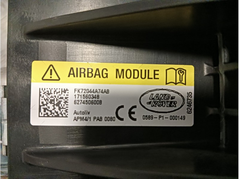 Recambio de airbag delantero derecho para land rover discovery sport referencia OEM IAM FK72044A74AB  627450600B
