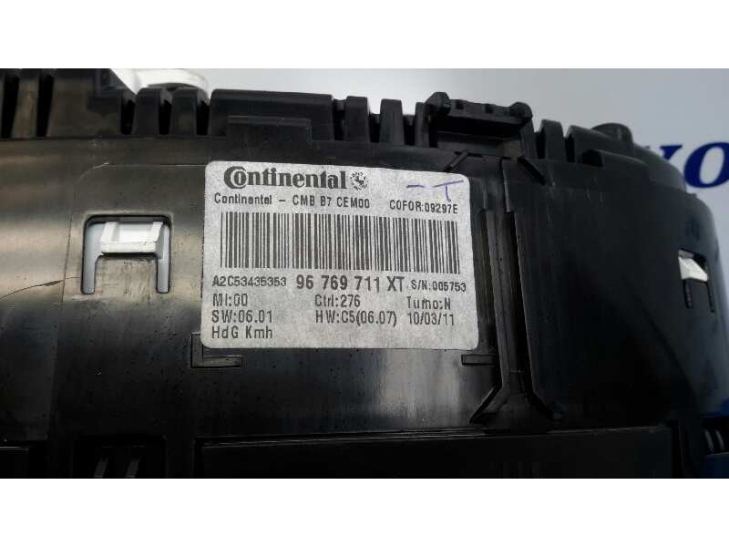 Recambio de cuadro instrumentos para citroën c4 lim. 1.6 hdi fap referencia OEM IAM 96769711XT  A2C53435353
