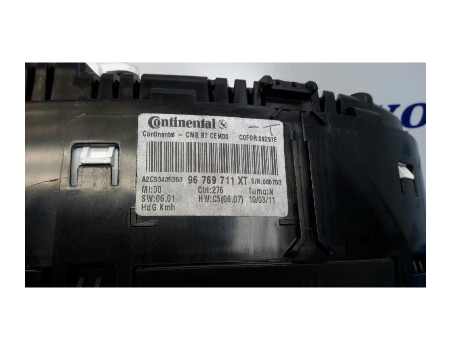 Recambio de cuadro instrumentos para citroën c4 lim. 1.6 hdi fap referencia OEM IAM 96769711XT  A2C53435353