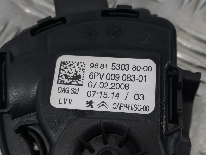 Recambio de potenciometro pedal para peugeot 308 1.6 16v referencia OEM IAM 9681530380  6PV00908301