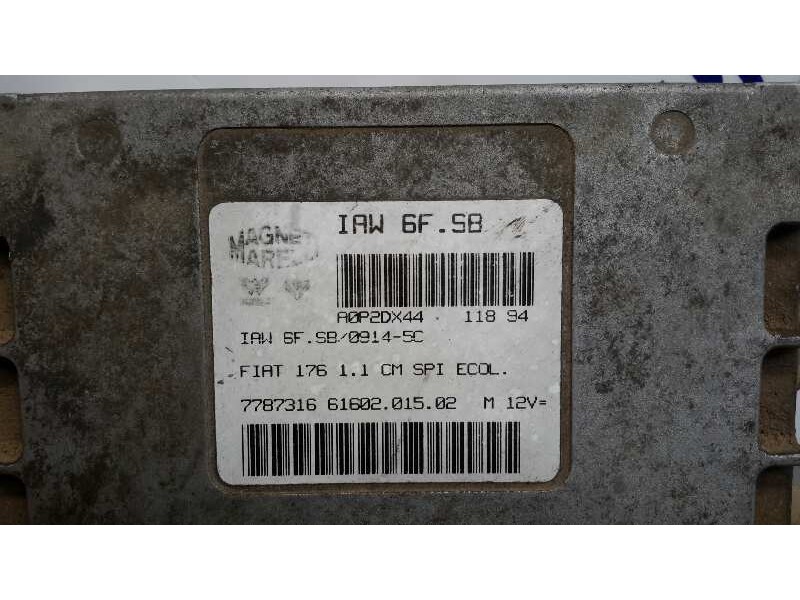 Recambio de centralita motor uce para fiat punto berl. (176) 1.1 referencia OEM IAM IAW6FSB 6160201502 7787316