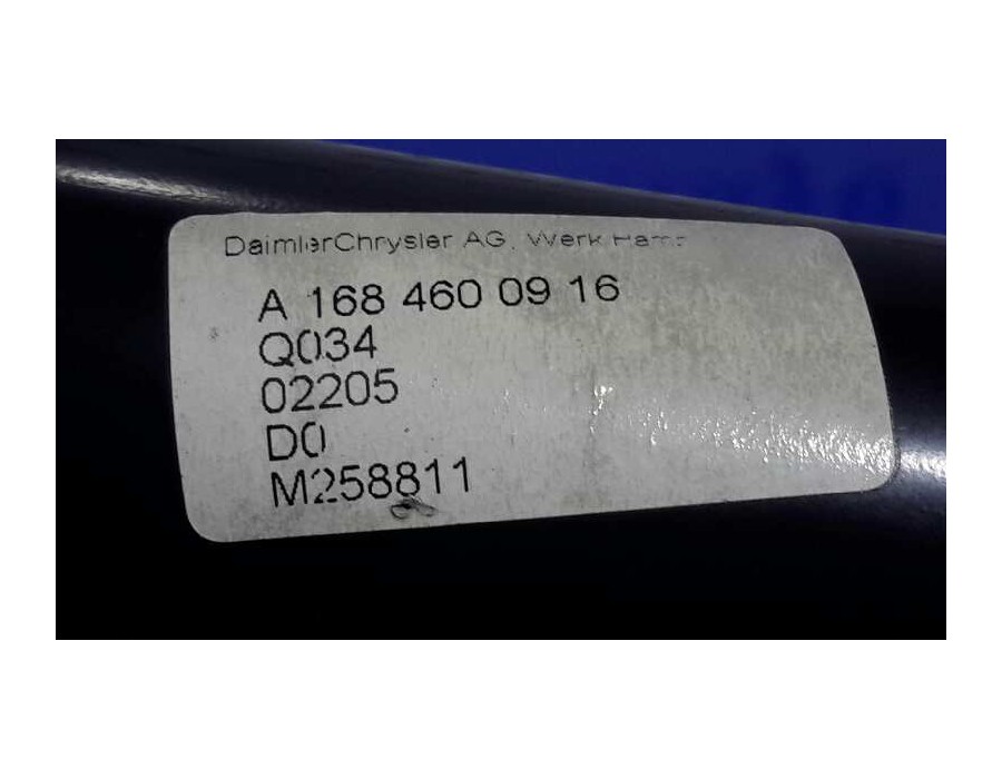 Recambio de columna direccion para mercedes-benz clase a (w168) 170 cdi (168.009) referencia OEM IAM A1684600916  M258811