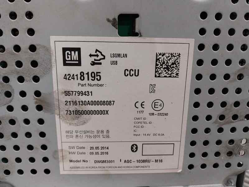 Recambio de sistema audio / radio cd para opel mokka 1.6 cdti dpf referencia OEM IAM 557799431  42418195