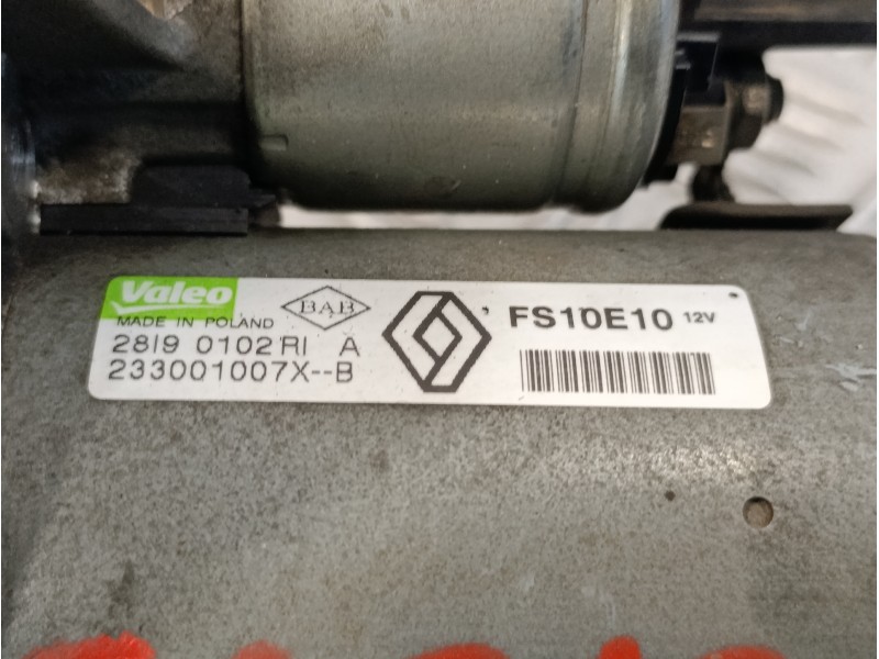 Recambio de motor arranque para renault megane iii coupe 1.4 tce referencia OEM IAM 233001007XB  FS10E10