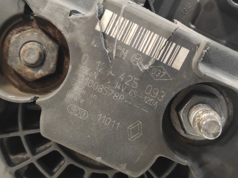 Recambio de alternador para renault clio iii 1.5 dci diesel fap referencia OEM IAM 0124425093  231008578R