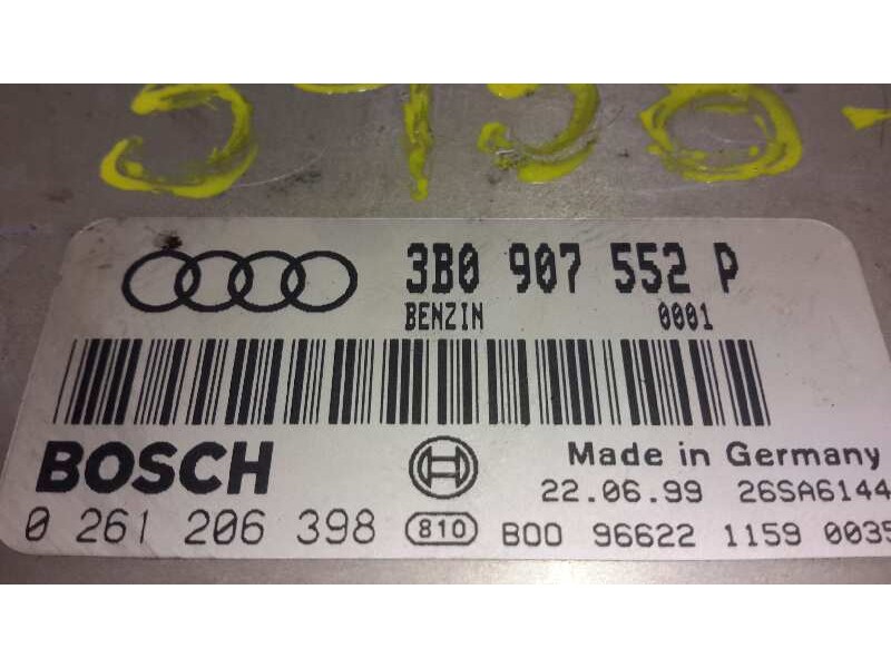 Recambio de centralita motor uce para audi a6 berlina (4b2) referencia OEM IAM 0261206398 26SA6144 3B0907552P