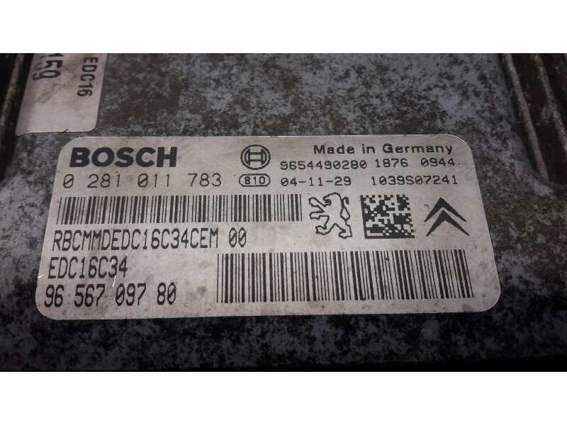 Recambio de centralita motor uce para peugeot 206 berlina 1.4 hdi referencia OEM IAM 0281011783 EDC163C4 9656709780