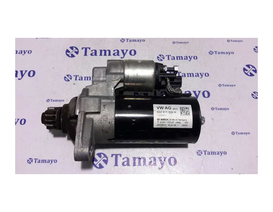 Recambio de motor arranque para volkswagen golf vi (5k1) 1.6 tdi dpf referencia OEM IAM 02Z911024H  0001153007