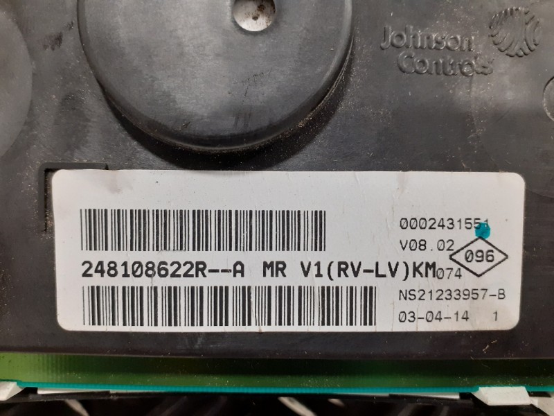 Recambio de cuadro instrumentos para dacia dokker referencia OEM IAM 248108622R  0002431551