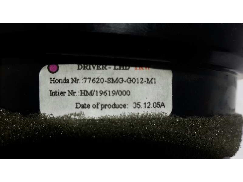 Recambio de difusor aire izquierdo para honda civic berlina 5 (fk) referencia OEM IAM 77620SMGG012M1  