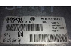 Recambio de centralita motor uce para peugeot 206 berlina xs referencia OEM IAM 0261206216 MP72 9632693980 2
