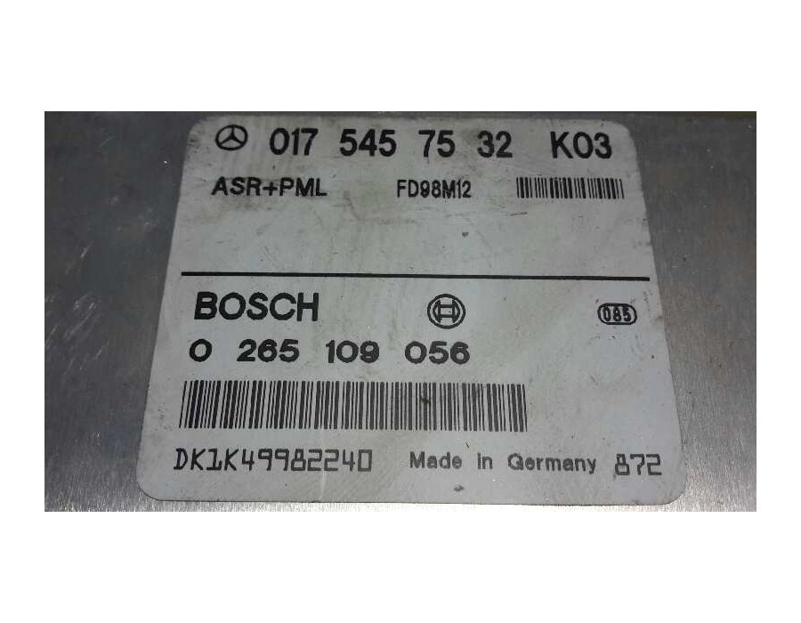 Recambio de centralita asr para mercedes-benz clase e (w210) berlina 230 (210.037) referencia OEM IAM 0265109056  0175457532K03
