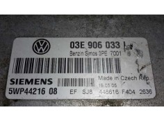 Recambio de centralita motor uce para volkswagen polo (9n1) referencia OEM IAM 5WP4421608 SIMOS3PE 03E906033L 2