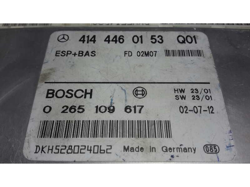 Recambio de centralita esp para mercedes-benz vaneo (w414) furgoneta compacta 1.6 cat referencia OEM IAM 0265109617  4144460153Q