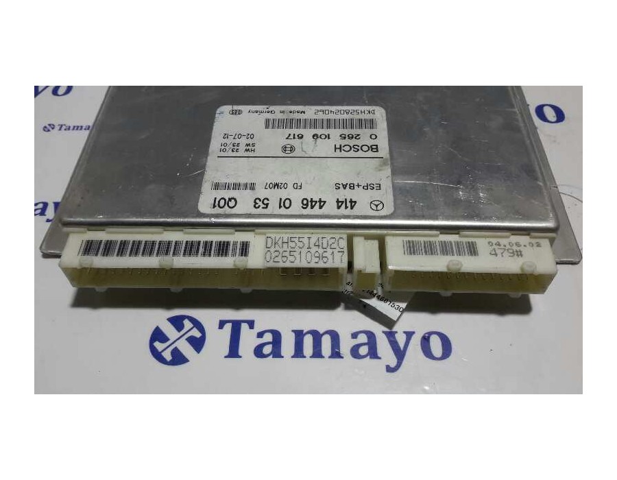 Recambio de centralita esp para mercedes-benz vaneo (w414) furgoneta compacta 1.6 cat referencia OEM IAM 0265109617  4144460153Q