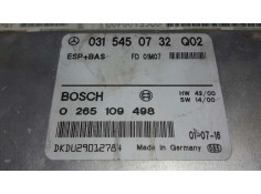 Recambio de centralita abs para mercedes-benz clase clk (w208) coupe 320 (208.365) referencia OEM IAM 0315450732Q02  0265109498 2
