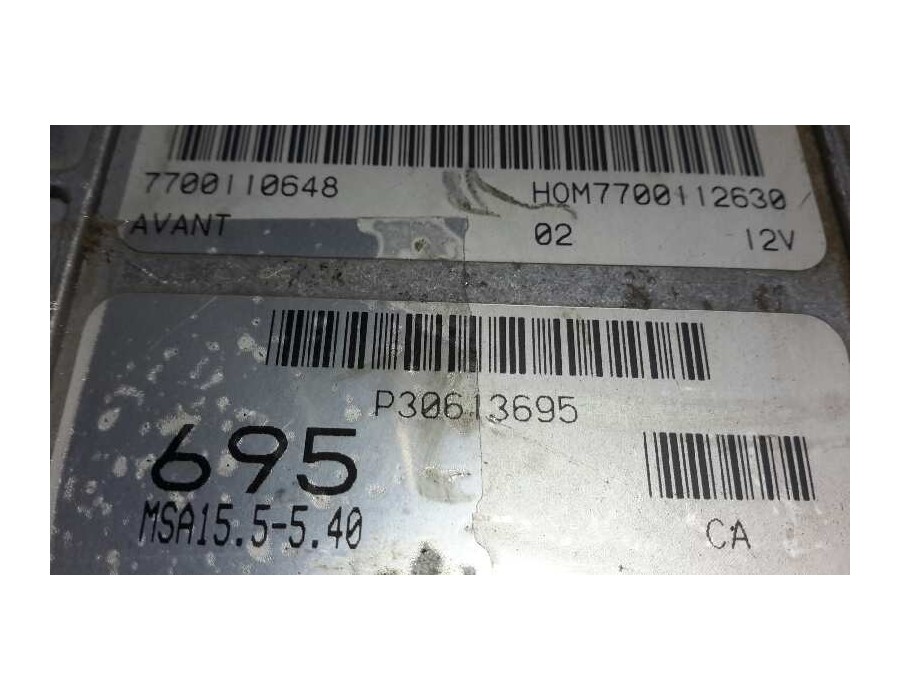 Recambio de centralita motor uce para volvo v40 familiar 1.9 d referencia OEM IAM 0281001906 7700110648 HOM7700112630