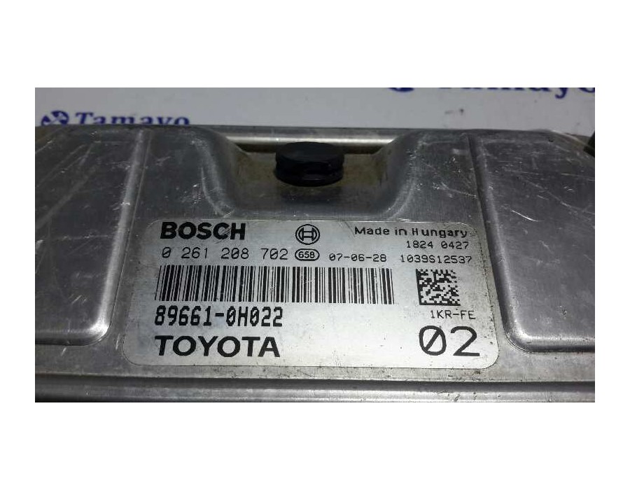 Recambio de centralita motor uce para peugeot 107 1.0 cat (384f) referencia OEM IAM 0261208702 1039S12537 896610H022