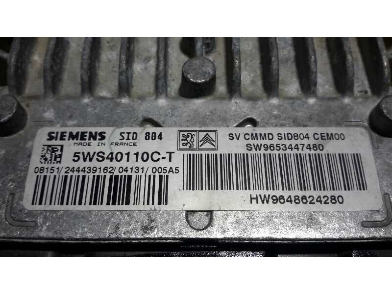 Recambio de centralita motor uce para citroën c3 1.4 hdi referencia OEM IAM 5WS40110CT SID804 9648624280